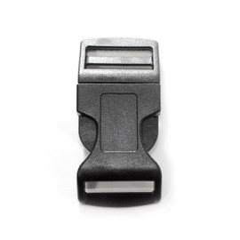 Ganzoo Plastic Click Fastener, Set of 5, 5/8 Inch Clip Clasp/Buckle for Paracord Bracelets, Dog Collars, Backpack, Colour: Black