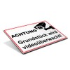 geschenke-fabrik.de Video Surveillance Sign "Achtung - Grundstück wird videoüberwacht" Aluminium