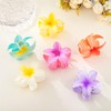 Outyua 6 Pcs Flower Claw Clips Hawaiian Flower Hair Clips