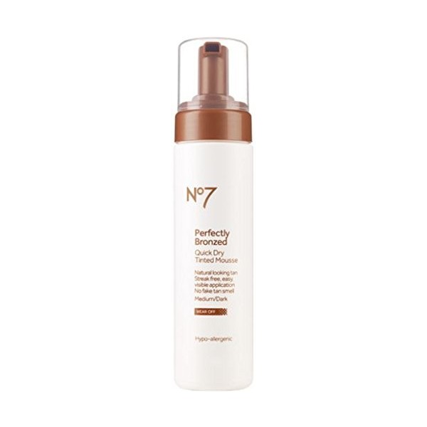 No7 Boots Perfectly Bronzed Self Tan Quick Dry Tinted Lotion Medium/Dark 200 ml by No7