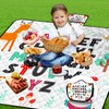 Poedist Extra Large Picnic Blanket Waterproof,80"x 80"Foldable Machine Washable Beach
