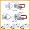 Partuto Car Pull Latch Toggle Latch Clamp Hasp with Hole