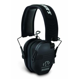 Walkers Razor Slim Electronic Hearing Protection Muffs with Sound Amplification and Suppression and Shooting Glasses Kit Bundle (2 Items)