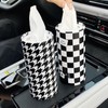 PACIOCEAN 4 Pack Car Tissues Holder with Facial Tissues,Cylinder Holder