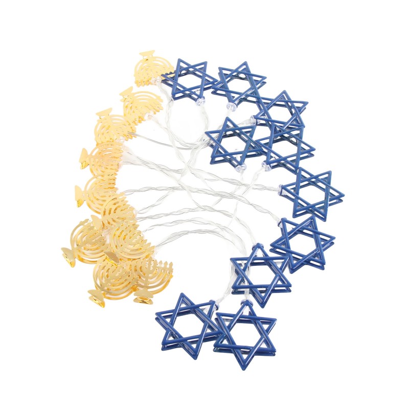 LED Hanukkah String Lights Hexagonal Star Fairy Light 3 Meters
