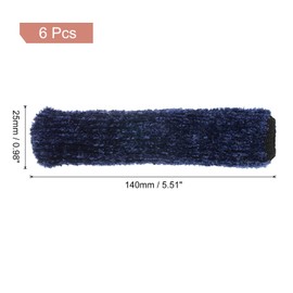 sourcing map 6Pcs Door Handle Covers, Plush Knitted Anti-Scald Door Knob Protector Door Knob Cover for Hot Doors and Cold Doors, Navy Blue