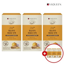 By Queen 3+3 Daily Domestic Black Bellflower Pear Ginger Essence Ginger Tea Pear Bellflower Juice / 바이퀸3+3 데일리 국산 흑도라지 배 생강 진액 생강차 배도라지 즙