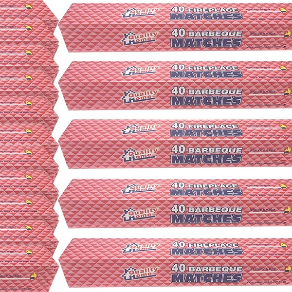 Fireplace Matches, 11" Long, 24 Pack, Box of 40