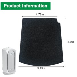 True Air Replacement Filters Compatible with Hamilton Beach Pet TrueAir Purifier Odor Eliminators Models 04234G, 04384, 04386, 04532GM, 04530G, 04530GM, 04531GM (6-Pack)