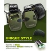 ZOHAN UPGRATED EM054 Electronic Shooting Ear Protection with 5 Replaceable