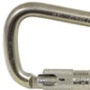 PeakWorks V860120 Carabiners, Zinc Plated Steel, 1" Gate Openning