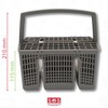 SOS Accessoire Besteckkorb 23 x 15 x 12/21 cm für