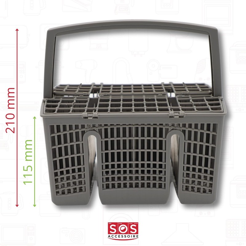 SOS Accessoire Besteckkorb 23 x 15 x 12/21 cm für