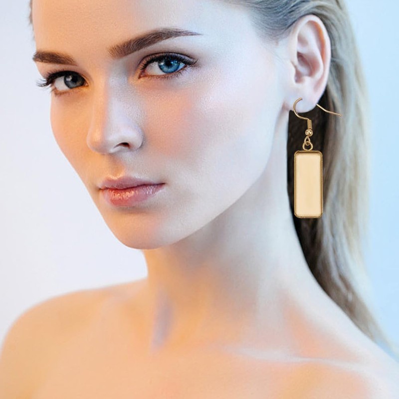 GOMAKERER Pack of 120 4 Styles Stainless Steel Earring Edging