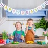 BCCSNNM Happy Easter Banner,Felt Easter Bunny Garland for Wall Mantel