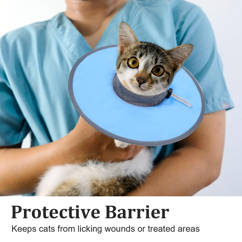 Cat Cone Collar Soft, Cat Recovery Collar to Stop Licking,