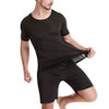 Lumaon Men's Seamless Cool Thin Short Sleeve Set / 루마온 남성 심리스 쿨 얇은 반팔세트