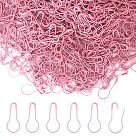 YOSAWA 500 pcs Safety Pin Clothing Tag Pins Bulb Pin Metal Gourd Pin Calabash Pin for Hand Sewing DIY Crafts Home Accessories (Pink)
