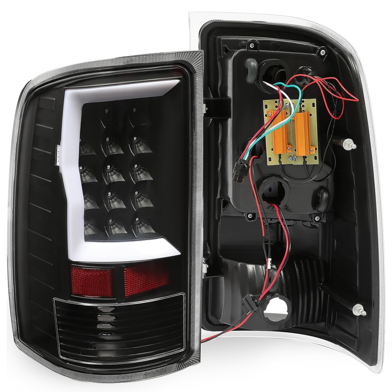 HECASA Tail Lights Assembly Compatible with 2007-2014 GMC Sierra 1500