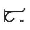 Fuxxer® Rustic Iron Hooks, Coat Hooks, Wall Hooks, 21 x