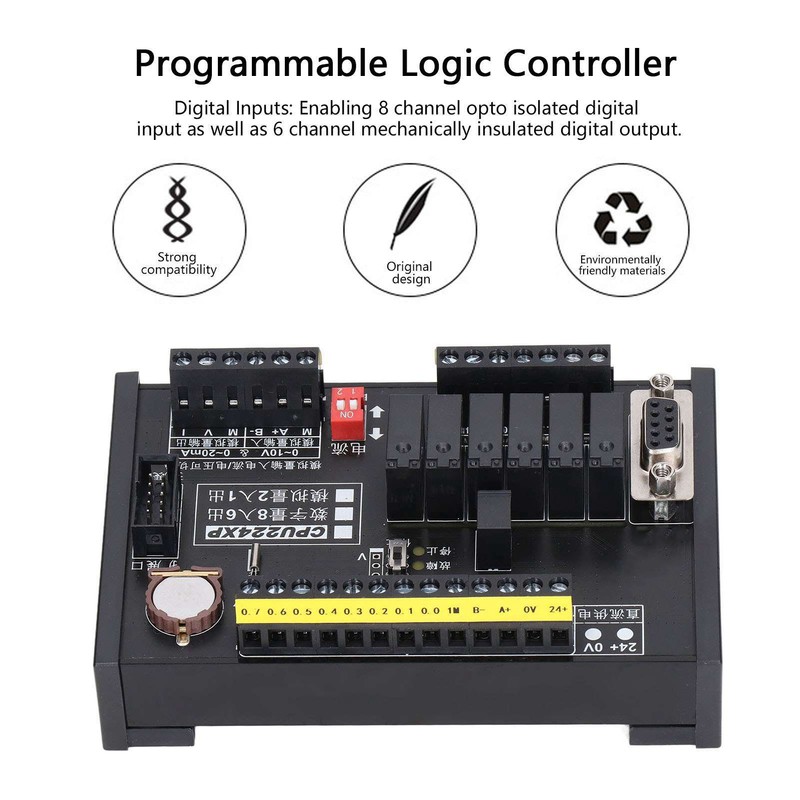 PLC Controller Programmable Logic Control Module Industrial Board DC 24V