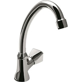 tecuro Stand Swivel Valve - Outlet Valve with HU Pipe Spout 130 mm Kitchen/Cellar