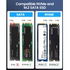 ORICO M.2 NVMe SATA SSD Enclosure Adapter Tool-Free, 10Gbps USB