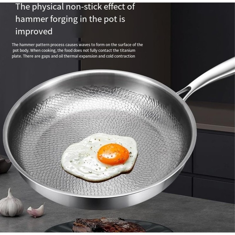 Cowenhey Titanium Pan with Hammer & Lid & Shovel, Titanium