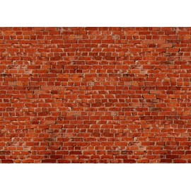BELECO Red Brick Wall Backdrop - 10x8ft Fabric Photography Backdrop for Party Decorations, Birthday Games, Wedding Photo Background