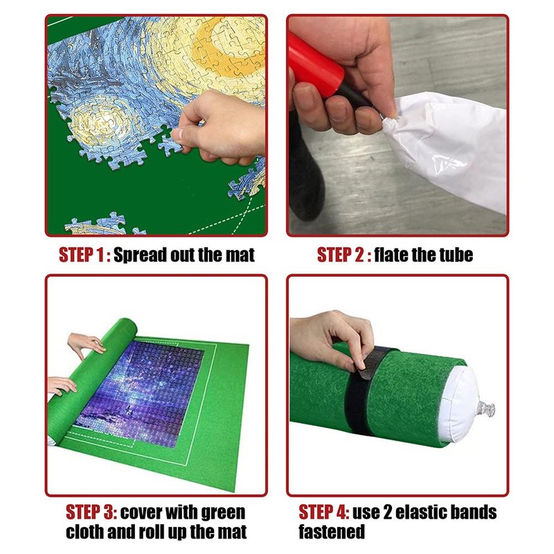 Puzzle Mat Roll Up Jigsaw Puzzle Pad Puzzle Storage Felt