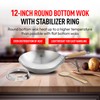 Helen's Asian Kitchen Round Bottom Wok Set, Carbon Steel and