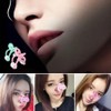 Self-beauty facial portable nose bridge stimulation forceps massager pink / 셀프 미용 얼굴형 휴대용 코 콧대 자극 집게 마사지기 핑크