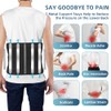 HONGJING Massage Back Brace, Red Light Heating for Lower Back