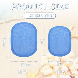 Yamobi Pack of 2 Sand Remover for the Beach, 2 Sizes Sand Removal Bag Wipe Velvet Sand, Sand Remover, Sand Remover Beach for Beach Holidays, Camping (no talcum)