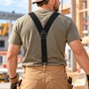 Adjustable Y-Back Suspenders for Men – 1.5-Inch Wide Straps with