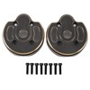 2PCS Brass Differential Covers Front Rear Axle Diff Cover Replacement