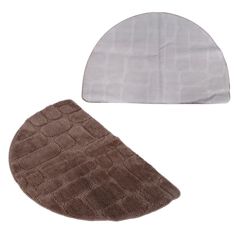 Half Round Shape Super Absorbs Non Slip Floor Mat for