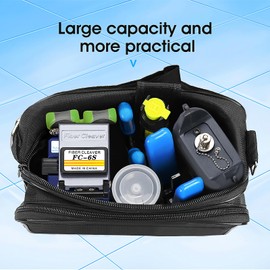 9 in 1 Fiber Optic Termination Tool Kit FTTH Cable Cold Welding Tool Set with 6S Optical Fiber Cleaver and with Y710A 2 in 1 OPM Optic Tool kit