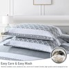Finlonte King Quilt Set Striped Quilt, 100% Cotton King Size