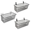 Joben Oligey 3 Set Hanging Wire Baskets,Wall Mount Fruit Basket,No