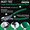 INJOYTEC 8-Inch Angled Pliers, Strong Nippers, Wire Cutter, Wire Nippers,