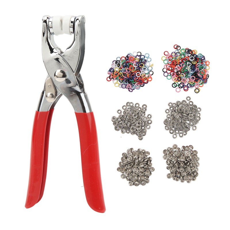 200 Sets Metal Snaps Buttons with Fastener Plier Snaps Buttons