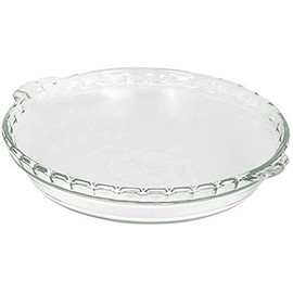 Pyrex Bakeware 9.5" Clear Scalloped Glass Pie Plate - Made in USA
