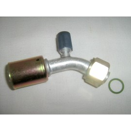 MRFOMOCO BEADLOCK A/C FITTING,FEMALE O RING, 45 DEGREE #10 W/ 13MM SERVICE PORT 35B1313-3