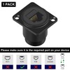 Poyiccot RJ45 Panel Mount Coupler, 1-Pack D-Type RJ45 Pass Though