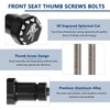 GIDIBII Front Seat Thumb Screws Bolts, Mount Screw Cap Compatible