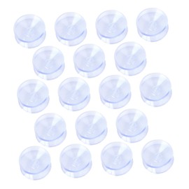 Tofficu 20pcs Double Sided Suction Cups Slip Pads for Glass Table Tops Durable Bumpers Diameter Suction Pads for Furniture Protection