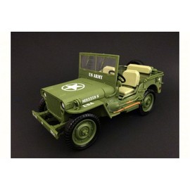 American Diorama ARMY Jeep Vehicle US ARMY, Green, American Diorama 77404, 1/18 Scale Diecast Car