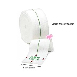 1 Roll Elastic Tube Bandage Athletic Sports Rugby Lifting Football Ankle Knee Elbow Wrist Muscle Joint Support Band (Green 5 cm x 1 m)