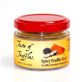 Truffle Dust® Seasoning, Truffle & Mushrooms Powder Seasoning, Truffle Gourmet Food Condiments Vegan and Vegetarian Friendly (Spicy Black Truffle, 1.23oz (35g))